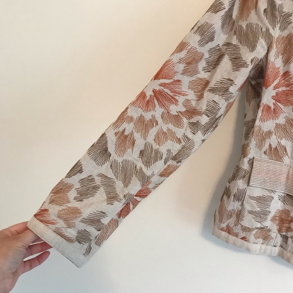 Coldwater Creek Floral Embroidered Fall Jacket - Picture 4 of 9